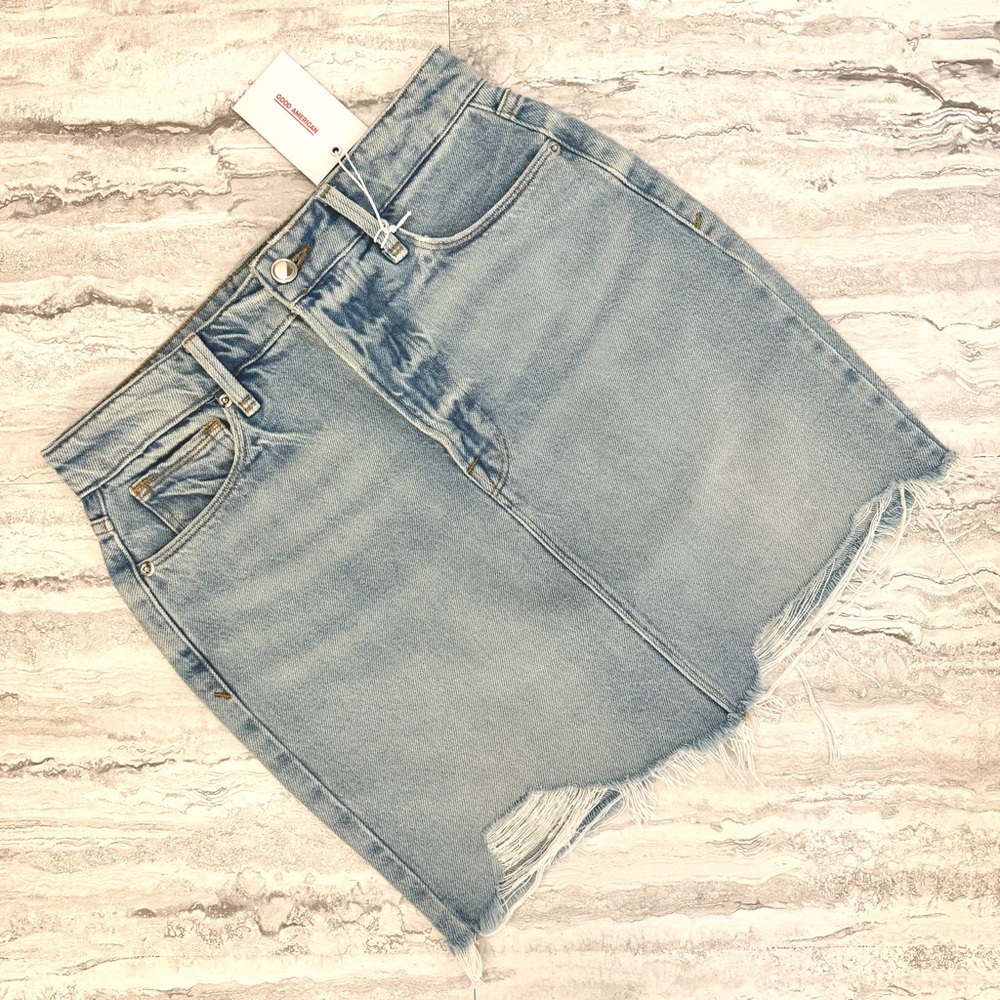GOOD AMERICAN Denim Skirt